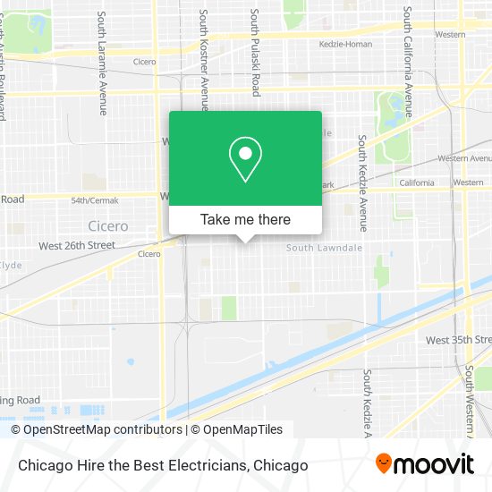 Chicago Hire the Best Electricians map