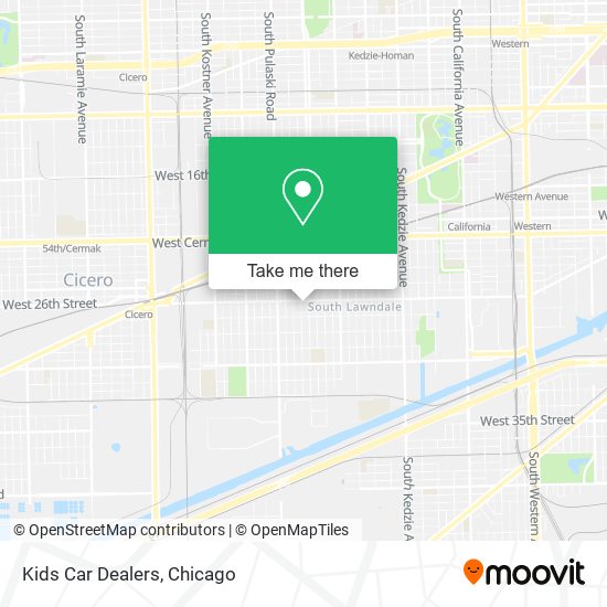 Kids Car Dealers map