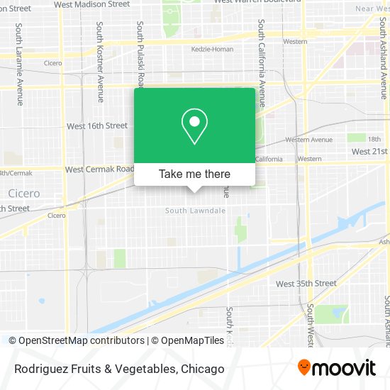 Rodriguez Fruits & Vegetables map