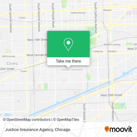 Justice Insurance Agency map
