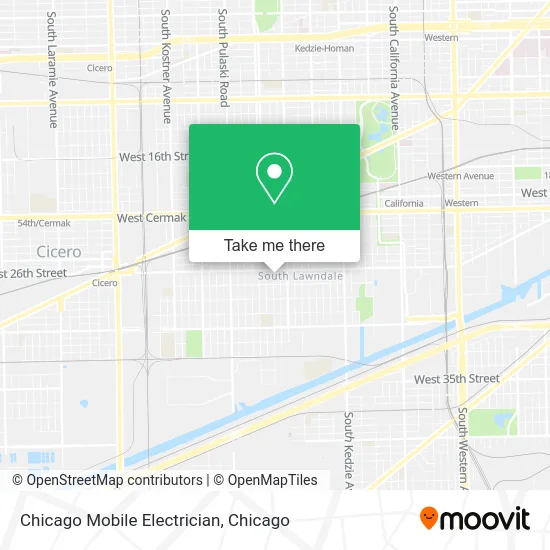 Chicago Mobile Electrician map