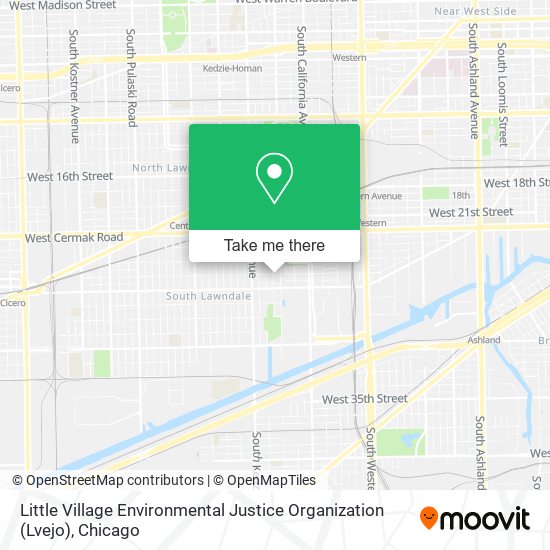 Little Village Environmental Justice Organization (Lvejo) map