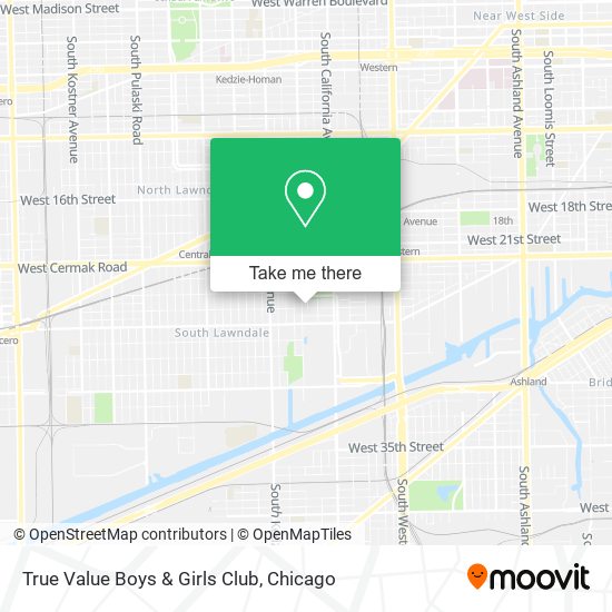 True Value Boys & Girls Club map