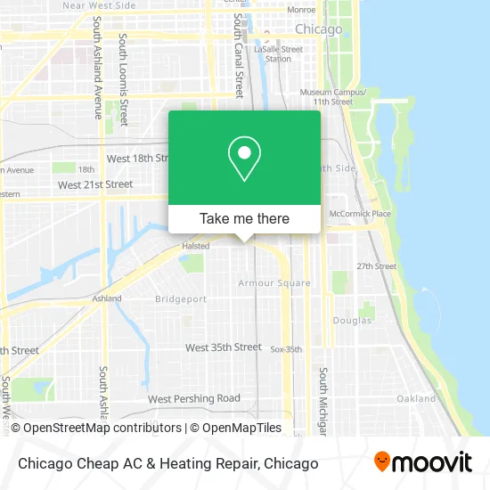 Chicago Cheap AC & Heating Repair map