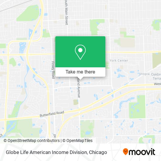 Globe Life American Income Division map