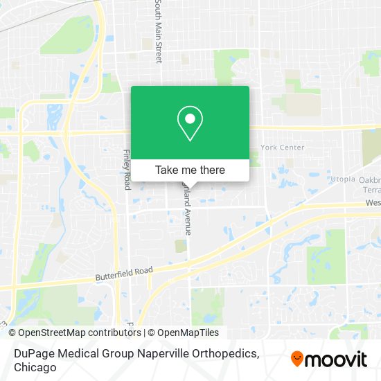 DuPage Medical Group Naperville Orthopedics map