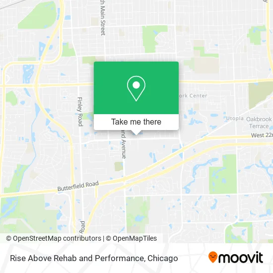 Rise Above Rehab and Performance map