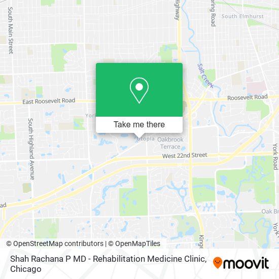 Mapa de Shah Rachana P MD - Rehabilitation Medicine Clinic