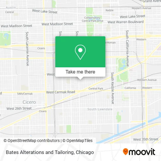 Bates Alterations and Tailoring map