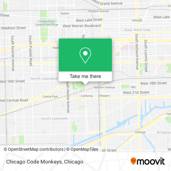 Chicago Code Monkeys map