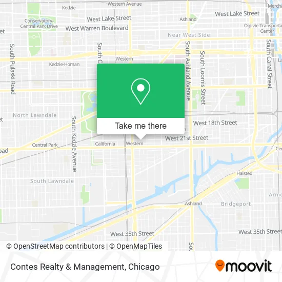 Contes Realty & Management map