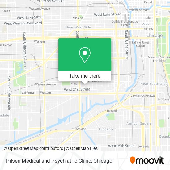 Pilsen Medical and Psychiatric Clinic map