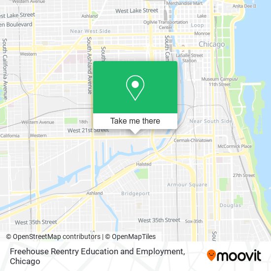 Mapa de Freehouse Reentry Education and Employment