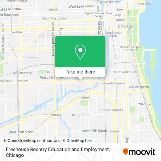 Freehouse Reentry Education and Employment map