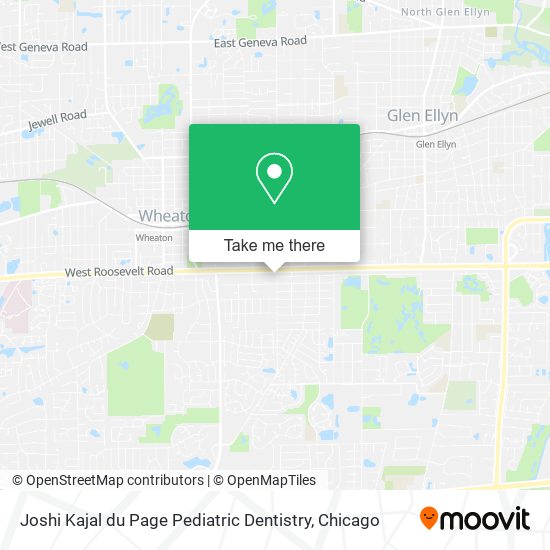 Joshi Kajal du Page Pediatric Dentistry map