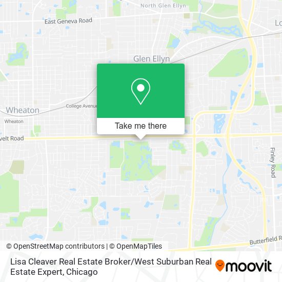 Lisa Cleaver Real Estate Broker / West Suburban Real Estate Expert map