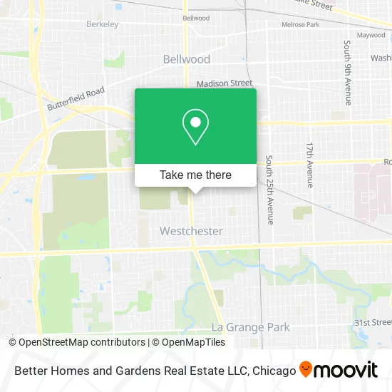 Better Homes and Gardens Real Estate LLC map