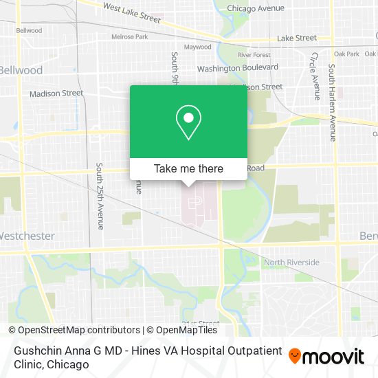 Gushchin Anna G MD - Hines VA Hospital Outpatient Clinic map