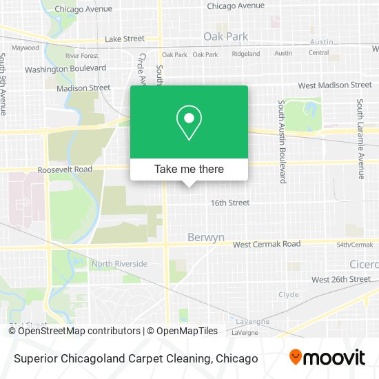 Superior Chicagoland Carpet Cleaning map