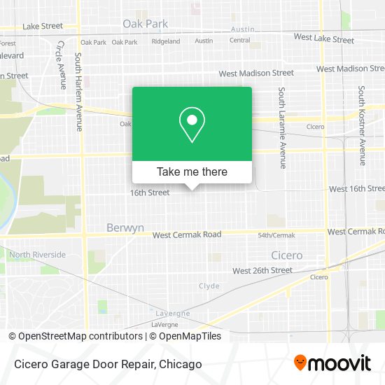 Cicero Garage Door Repair map