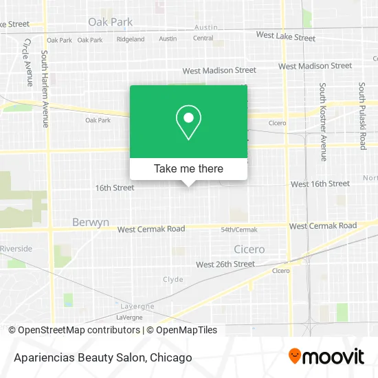 Apariencias Beauty Salon map