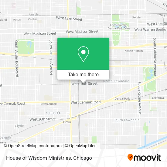 House of Wisdom Ministries map