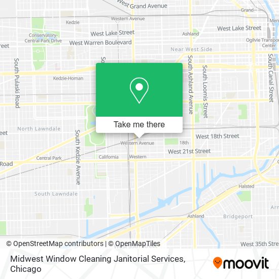 Midwest Window Cleaning Janitorial Services map