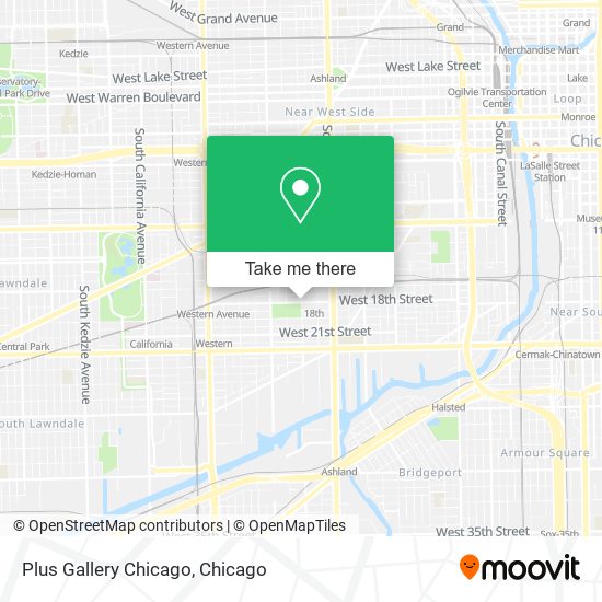Mapa de Plus Gallery Chicago