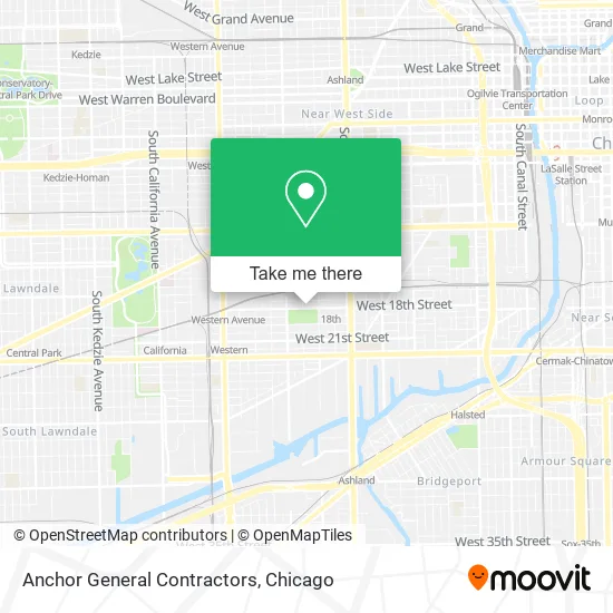 Anchor General Contractors map