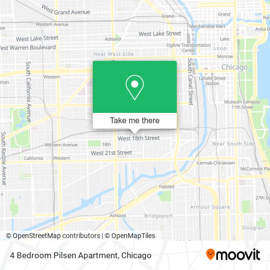 4 Bedroom Pilsen Apartment map