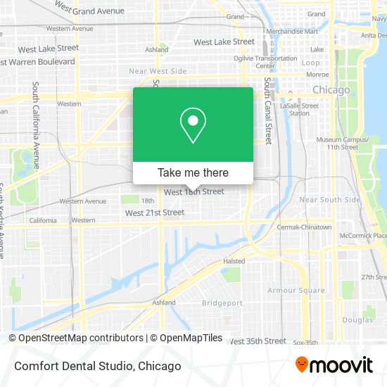 Mapa de Comfort Dental Studio