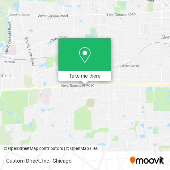 Mapa de Custom Direct, Inc.