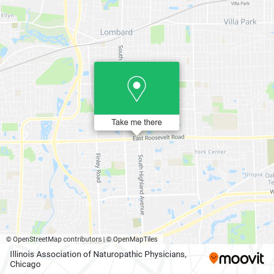 Mapa de Illinois Association of Naturopathic Physicians