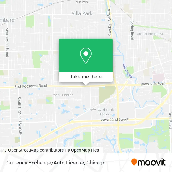 Currency Exchange/Auto License map