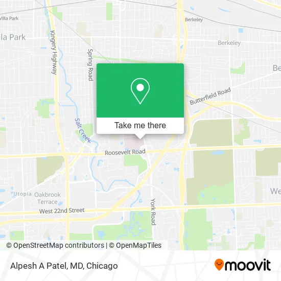 Alpesh A Patel, MD map