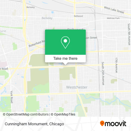 Cunningham Monument map