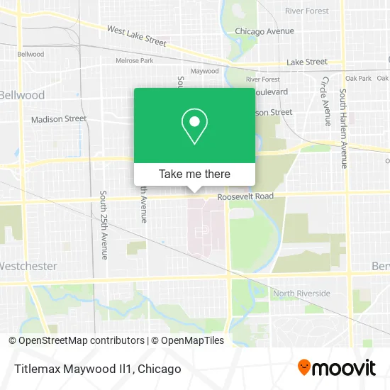 Titlemax Maywood Il1 map