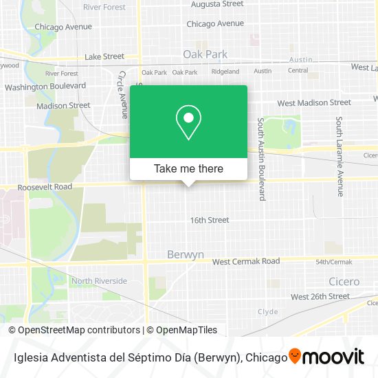 Iglesia Adventista del Séptimo Día (Berwyn) map