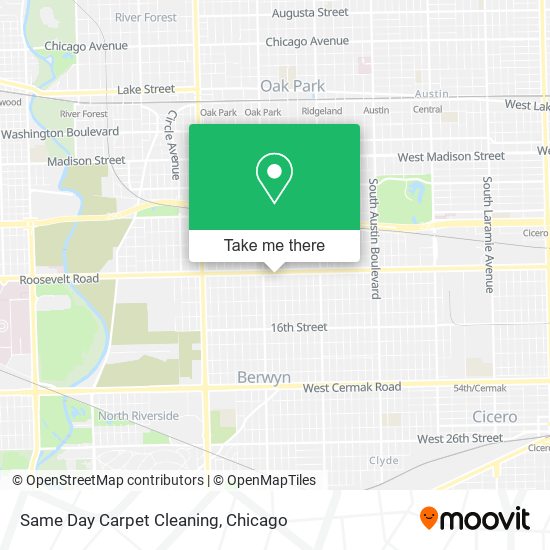 Same Day Carpet Cleaning map