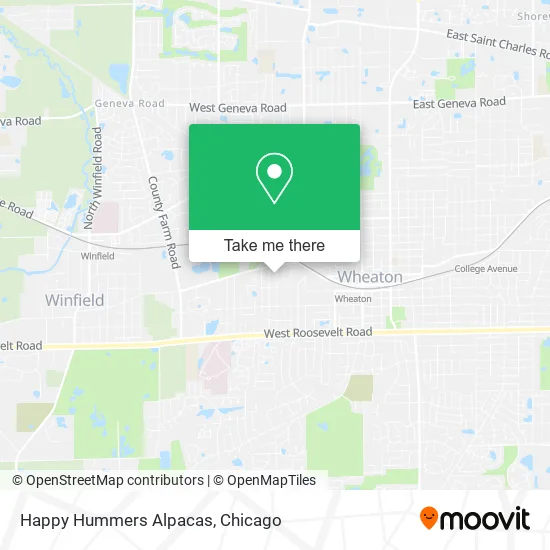 Happy Hummers Alpacas map