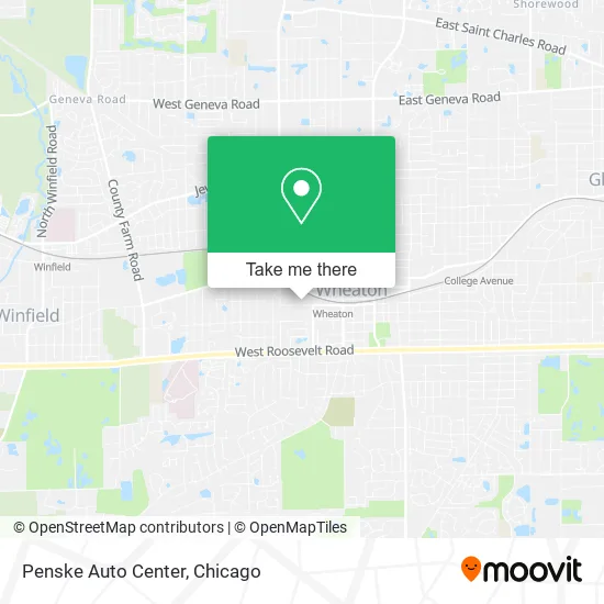 Mapa de Penske Auto Center