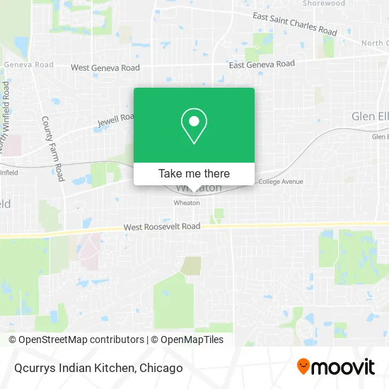 Mapa de Qcurrys Indian Kitchen