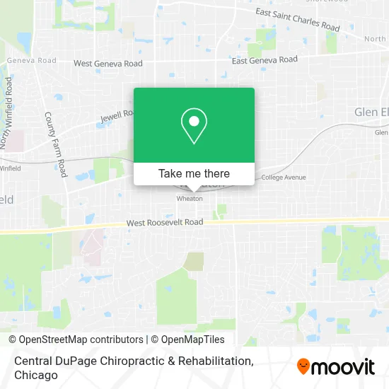 Central DuPage Chiropractic & Rehabilitation map