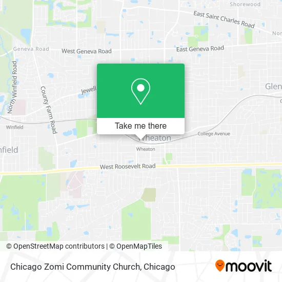 Mapa de Chicago Zomi Community Church