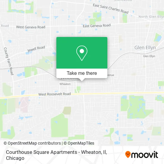 Mapa de Courthouse Square Apartments - Wheaton, Il