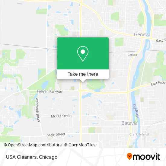 USA Cleaners map