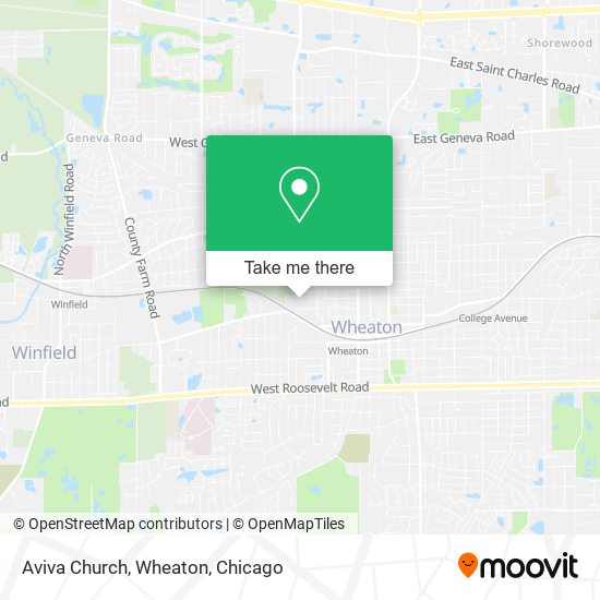 Mapa de Aviva Church, Wheaton