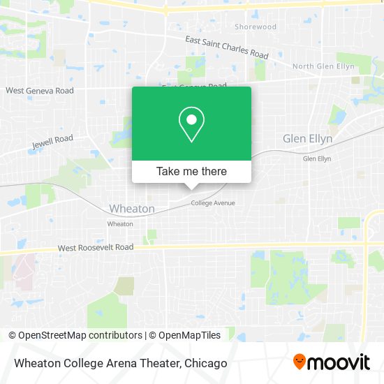 Mapa de Wheaton College Arena Theater