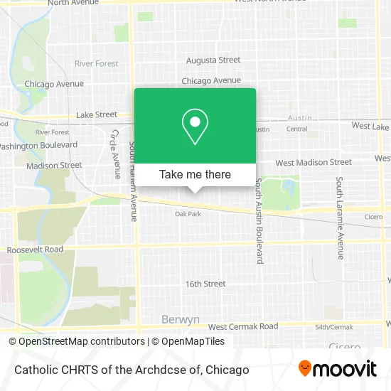 Catholic CHRTS of the Archdcse of map