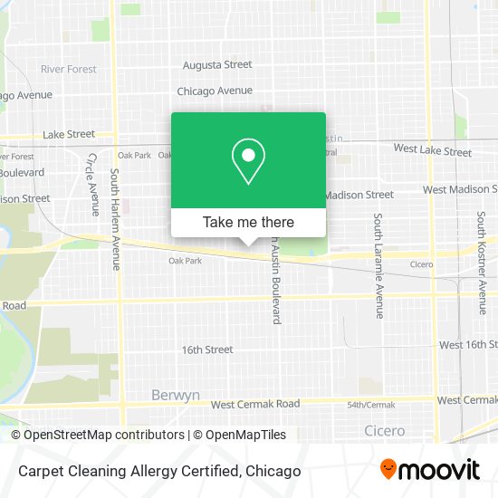 Carpet Cleaning Allergy Certified map